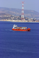 Image showing Container cargo ship