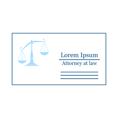 Image showing Lawyer Business Card Icon