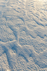 Image showing drifts of white snow