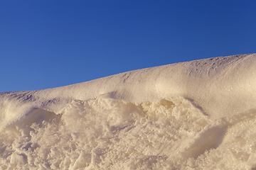 Image showing beautiful form of snowdrifts