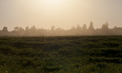 Image showing landscape with sunset