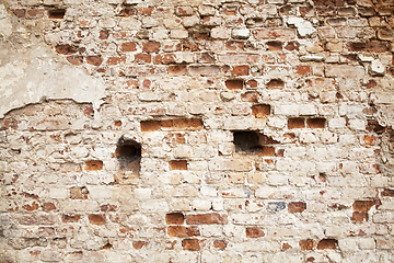 Image showing ruins of an old building, brick