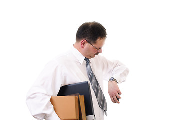 Image showing Businessman wait