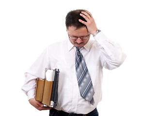 Image showing Businessman with pain head