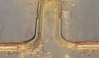 Image showing The old metal surface