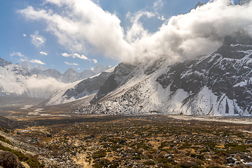 Image showing Taboche summit in Himalayas Nepal