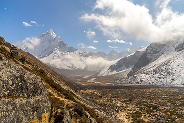 Image showing Ama Dablam summit in Himalayas Nepal