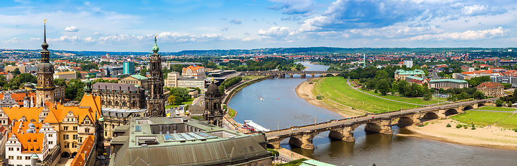 Image showing Panoramic view of Dresden