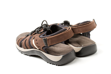 Image showing Pair of sport sandals isolated