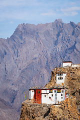 Image showing Dhankar gompa monastery . Himachal Pradesh, India