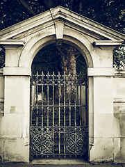 Image showing Vintage looking Old gate