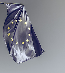 Image showing Vintage looking European flag