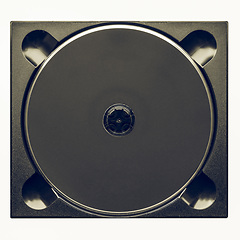 Image showing Vintage looking Black CD