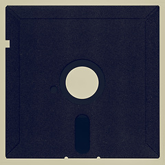 Image showing Vintage looking Magnetic diskette