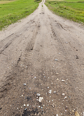 Image showing sandy with gravel road