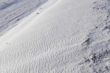 Image showing snow-covered hill