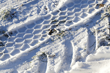 Image showing Road under the snow