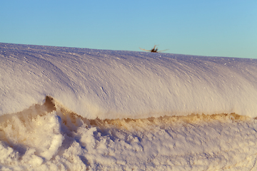 Image showing beautiful form of snowdrifts