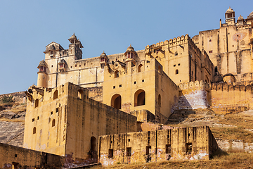 Image showing Amer Amber fort, Rajasthan, India