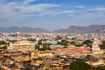 Image showing Aerial view of JaipurCity Palace complex. Jaipur, India