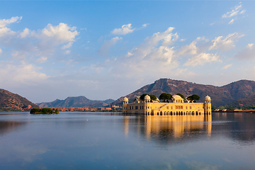 Image showing Jal Mahal Water Palace . Jaipur, Rajasthan, India