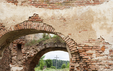 Image showing ruins of an old building, brick