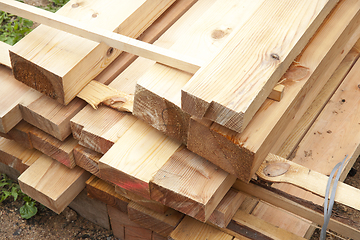 Image showing pine boards