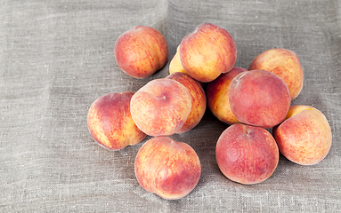 Image showing ripe orange peaches