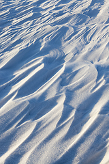 Image showing deep snow wavy