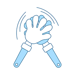 Image showing Football Fans Clap Hand Toy Icon