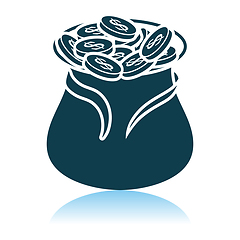 Image showing Open Money Bag Icon