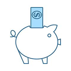 Image showing Piggy Bank Icon