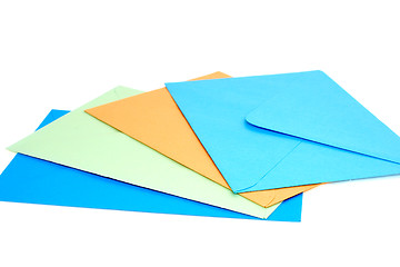 Image showing Colorful envelopes