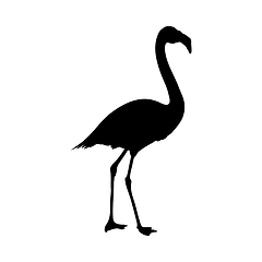 Image showing Flamingo Silhouette