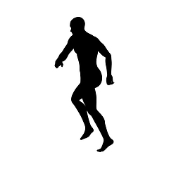 Image showing Standing Pose Man Silhouette