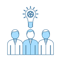 Image showing Corporate Team Finding New Idea Icon