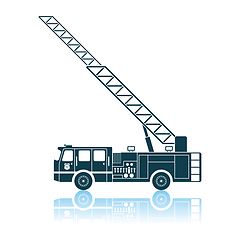 Image showing Fire Service Truck Icon