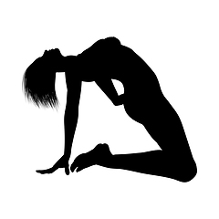 Image showing Naked sexy girls silhouette