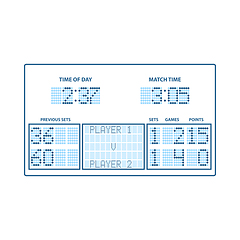 Image showing Tennis Scoreboard Icon