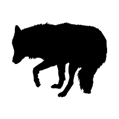 Image showing Wolf Silhouette