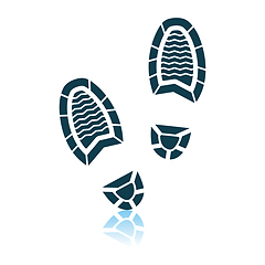Image showing Man Footprint Icon