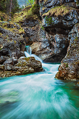 Image showing Kuhfluchtwasserfall water fall. Germany