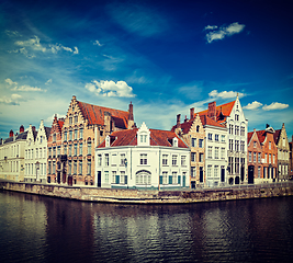 Image showing Bruges canals