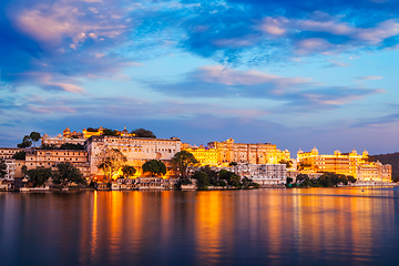 Image showing City Palace, Udaipur - palace complex on Lake Pichola, Udaipur,