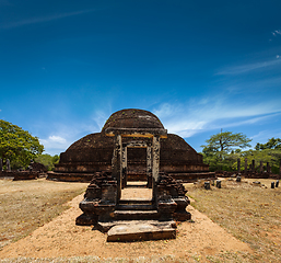 Image showing Ancient Buddhist dagoba (stupe) Pabula Vihara. Sri Lanka