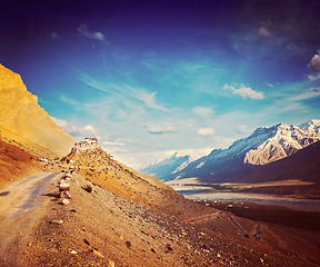 Image showing Ki monastery. Spiti Valley, India