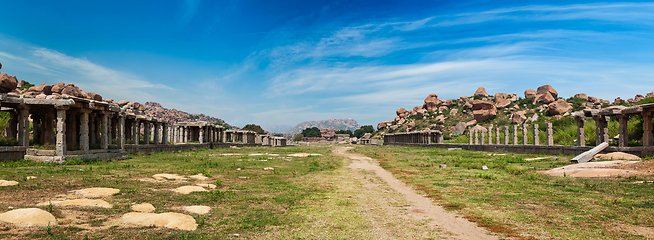 Image showing Ancient ruins of Hampi, India