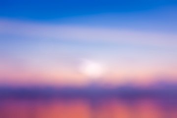 Image showing Defocused blurred background of Goa beach sunset