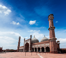 Image showing Jama Masjid - largest muslim mosque in India. Delhi, India