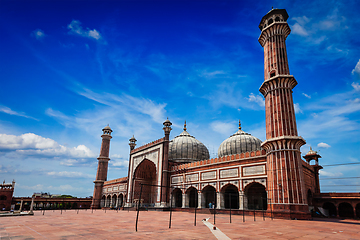 Image showing Jama Masjid muslim mosque in India. Delhi, India